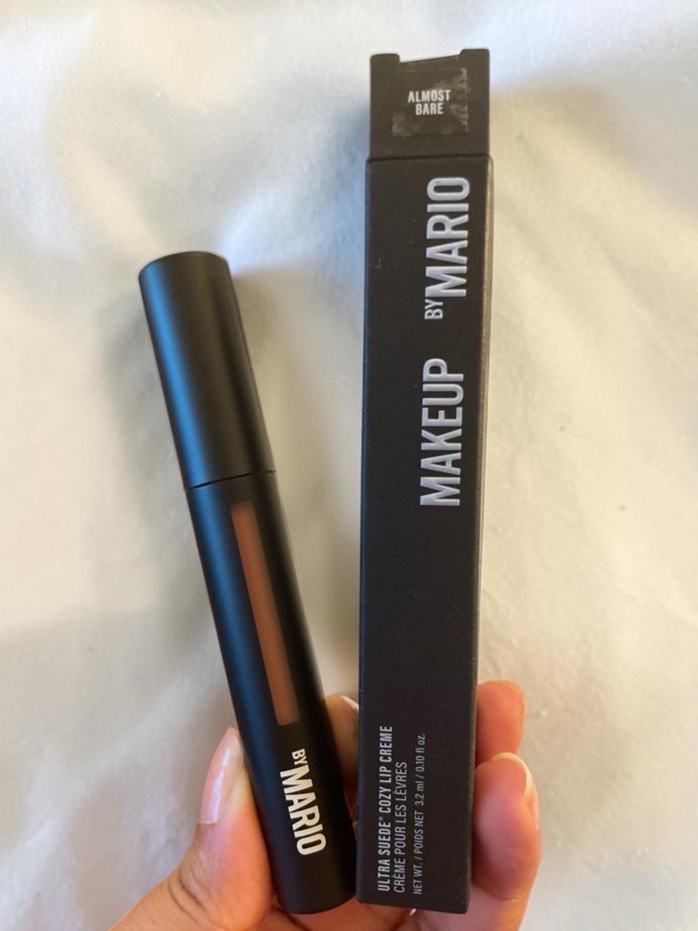 MAKEUP BY MARIO Ultra Suede® Cozy Lip Creme in Almost Bare (light brown nude)